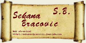 Sekana Bracović vizit kartica